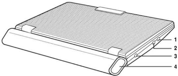 SAMSUNG DVDL1200W - Description du panneau avant - 2