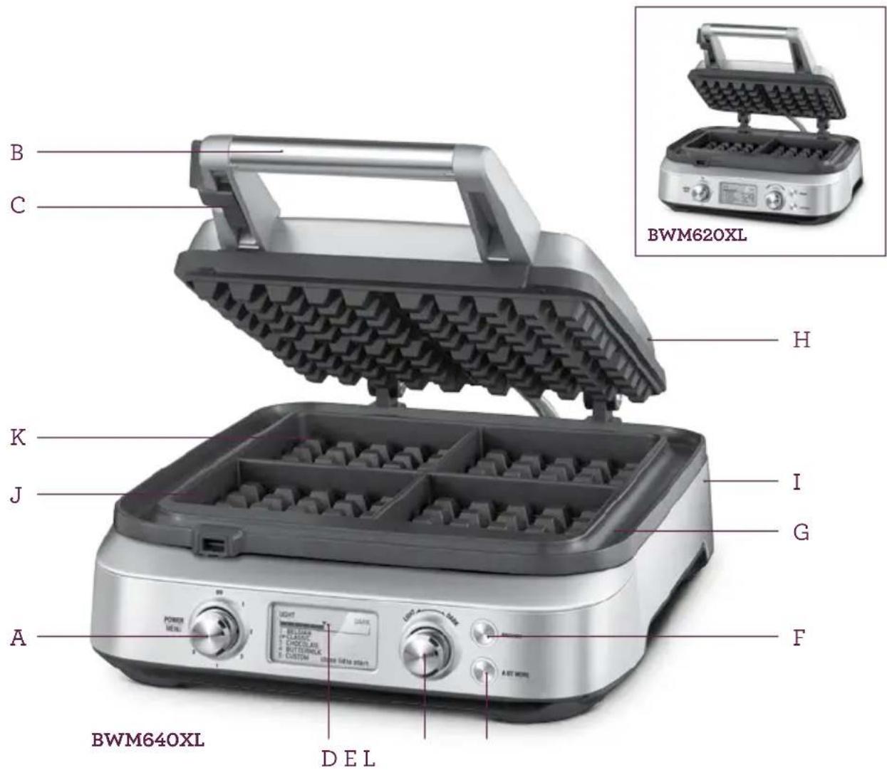BREVILLE the Smart Waffle BWM640 - FOR HOUSEHOLD USE ONLY SAVE THESE INSTRUCTIONS - 1
