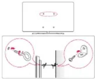 LG 49UK6300PVB - Fixation du téléviseur au mur - 1