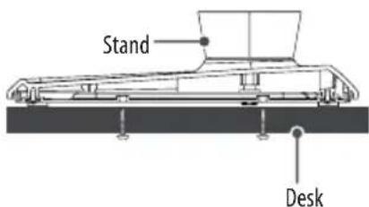 LG 60LX540S - Attaching the TV to a desk - 2