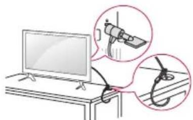 LG 60LX540S - Použití bezpečnostního systému Kensington - 1