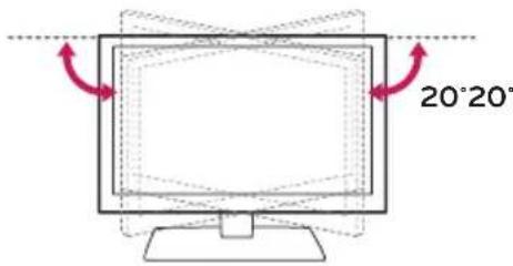 LG 43LW310C - Dostosowywanie kąta ustawienia telewizor - 1