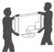 LG 43LW310C - Lifting and moving the TV - 3