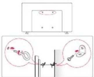 LG 43LW310C - Securing the TV to a wall - 1