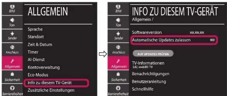LG 49UM71007LB - Aktualisierung der TV-Firmware - 1