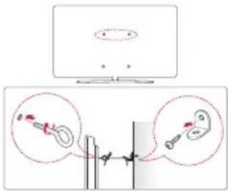 LG 49UM71007LB - Fixation du téléviseur au mur - 1
