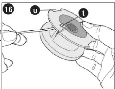 BLACK & DECKER LST220 - REMBOBINAGE DE LA BOBINE AVEC DU FIL EN VRAC (UTILISER UNIQUEMENT UN FIL ROND DE 1,7 MM (0,065 PO) DE DIAMÈTRE) (FIGURES 15, 16, 17) - 4