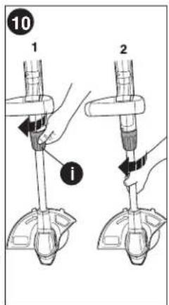BLACK & DECKER LST220 - CONVERT TO EDGING MODE - 1
