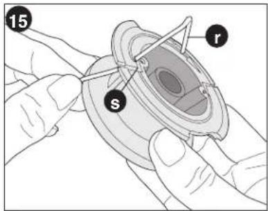 BLACK & DECKER LST220 - REWINDING SPOOL FROM BULK LINE (USE ONLY .065 IN. ROUND DIAMETER LINE) (FIGURES 15, 16, 17) - 1