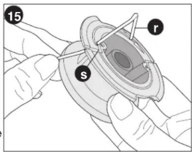 BLACK & DECKER LST220 - REMBOBINAGE DE LA BOBINE AVEC DU FIL EN VRAC (UTILISER UNIQUEMENT UN FIL ROND DE 1,7 MM (0,065 PO) DE DIAMÈTRE) (FIGURES 15, 16, 17) - 3