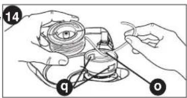 BLACK & DECKER LST220 - REPLACING THE SPOOL (FIGURES 12,13,14) - 3