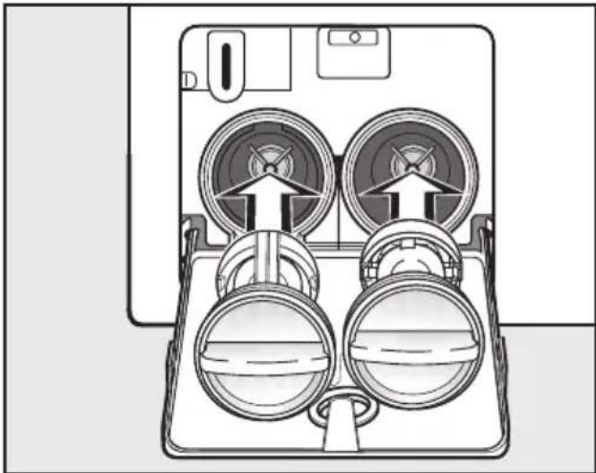 MIELE WTW870 WPM - Nettoyer le filtre de vidange - 2