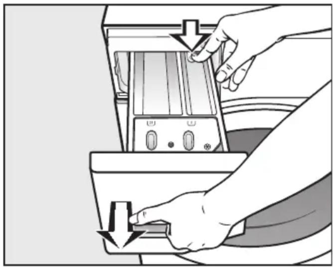 MIELE WTW870 WPM - Nettoyer le bac à produits - 1