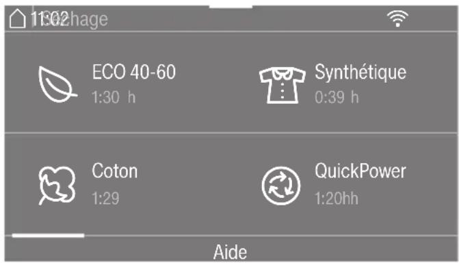 MIELE WTW870 WPM - Sélectionner un programme - 1