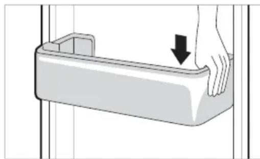 LG GBB61PZFFN - Montaje de la cesta de la puerta del frigorífico - 1