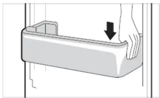 LG GBB61PZFFN - Refitting the Fridge Door Basket - 1