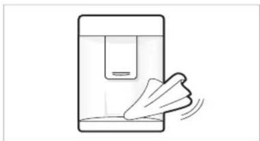 LG GBB61PZFFN - Cleaning the Water Dispenser Cleaning the Dispenser Tray - 1