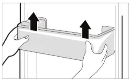 LG GBB61PZFFN - Removing the Fridge Door Basket - 1
