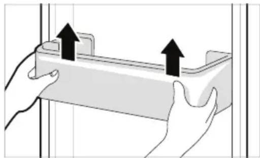 LG GBB61DSJMN - Ausbau des Kühlschrankturfaches - 1