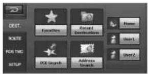 LG LAN9700R - menu de navigation - 1