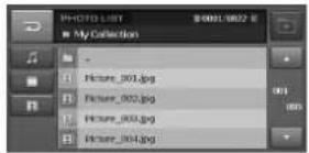 LG LAN9700R - Localiser un fichier/dossier en utilisant la liste - 1