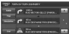 TURN BY TURN SUMMARY Guide 150 m RUE VICTOR GELEZ (PARTS)... Simulation 40 m RUE DES NANETIES (PARTS)... Exit 30 m RUE DES NANETIES (PARTS)...