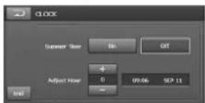 CLOCK Sumner Size OK OUT Adjust Size 0 99.06 SEP 11 240