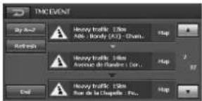 TM EVENT By No-7 Ref: info Heavy traffic: 10km Abs. Bondy (A/C) - Chain... Help Heavy traffic: 10km Avecue de flares : Car... Help End Heavy traffic: 10km Aus de la Chapelle - Pro...