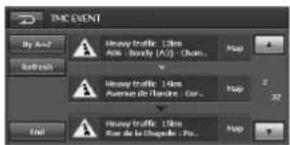 TIME EVENT By An? Refresh Heavy Traffic: 1 km Ask: Body (A) - Chem... Jump Heavy Traffic: 1 km Avenue de la Chambre - Car... Jump 2 End Heavy Traffic: 1 km Rise de la Chapelle - Po... Jump