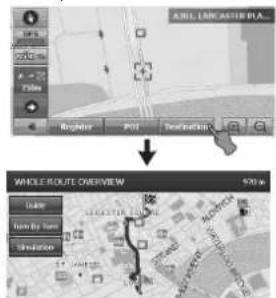 LG LAN9700R - Trouver et mémoriser une destination sur la carte - 2