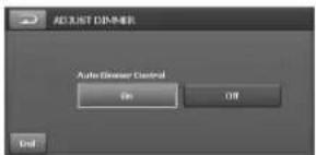 ACUST DIMMER Auto Dimmer Control OK Off End