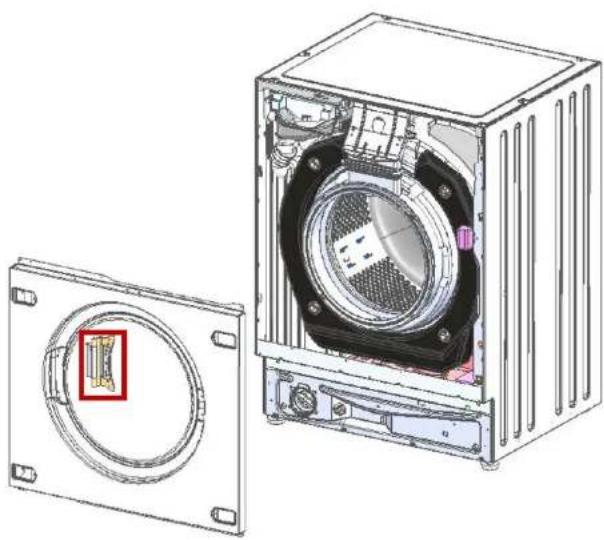 NEFF V6320X2GB - Deurscharnier verwijderen - 1