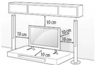 LG 43LF510V - Installation sur une table - 1