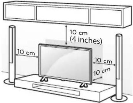 LG 55UJ6300 - Mounting on a Table - 1