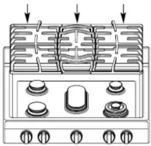 LG LRG3097ST - GRILLES DES BRÛLEURS - 1