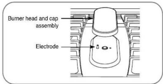 LG LRG3097ST - OVAL BURNER ASSEMBLY - 1