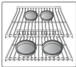 LG LRG3097ST - PRÉCHAUFFAGE ET POSITIONNEMENT DES PLATS - 1