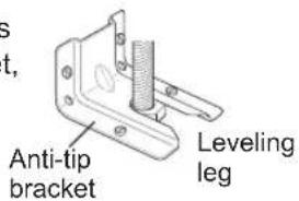 LG LRE3193SW - Tip - Over Hazard - 2