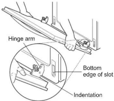 LG LRE3193SW - Replacing the Door - 1