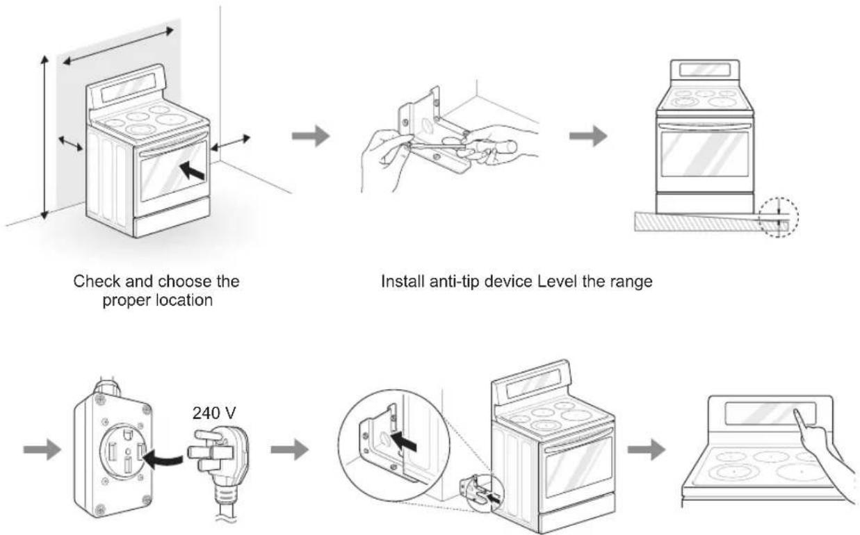 LG LRE3193SW - Installation Overview - 1