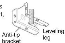 LG LRE3193SW - Tip - Over Hazard - 2