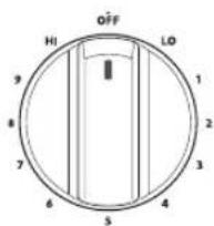 LG LSE4611ST - Knob Positions - 12