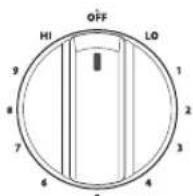 LG LSE4611ST - Knob Positions - 3
