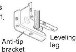 LG LSE4611ST - Tip - Over Hazard - 2
