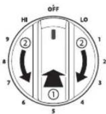 LG LSE4611ST - Turning on a Warming Zone element - 1