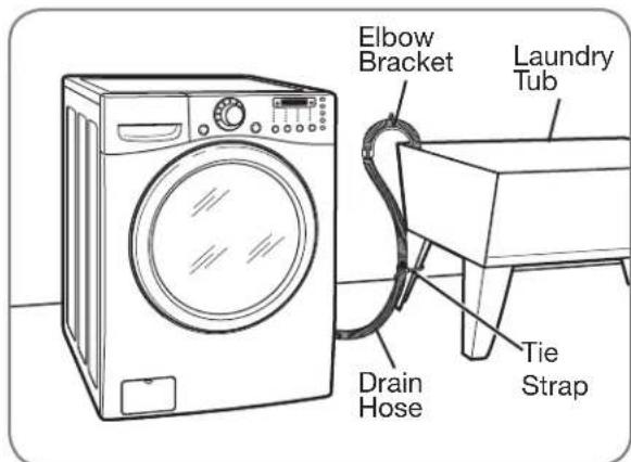 LG WM3360HVCA - CONNECTING THE DRAIN LINE - 2