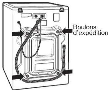 LG WM3360HVCA - DÉBALLAGE ET RETRAIT DES BOULONS D'EXPÉDITION - 1
