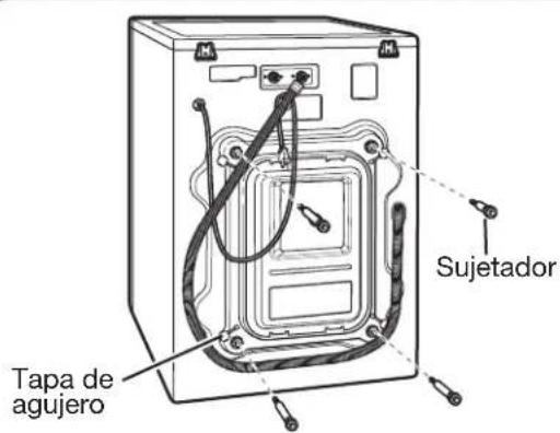 LG WM3360HVCA - DESEMBALAJE Y RETIRO DE LOS PERNOS DE EMBALAJE - 3