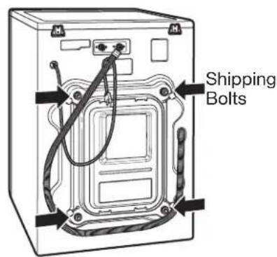 LG WM3360HVCA - UNPACKING AND REMOVING SHIPPING BOLTS - 2