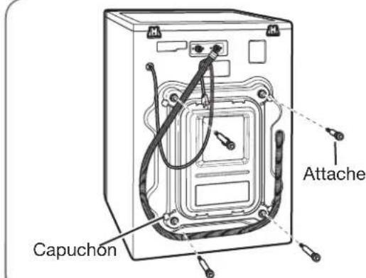 LG WM3360HVCA - DÉBALLAGE ET RETRAIT DES BOULONS D'EXPÉDITION - 3